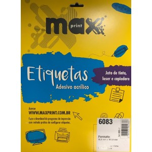 ETIQUETA ADESIVA COM 10FL MAXPRINT 6083 50,8 X 101,6mm