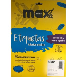 ETIQUETA ADESIVA COM 10FL MAXPRINT 6082 33,9 X 101,6mm