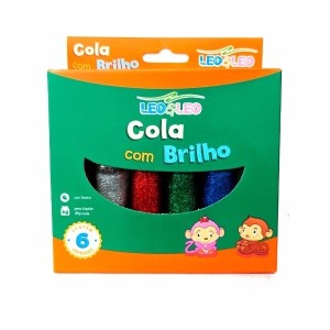 COLA COM GLITER 06 CORES  LEO LEO