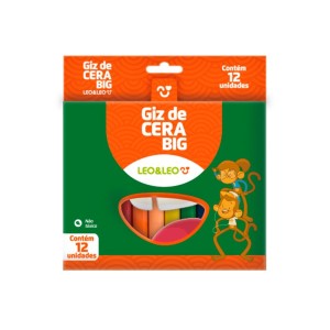 GIZ DE CERA BIG 12 CORES LEOLEO 4462