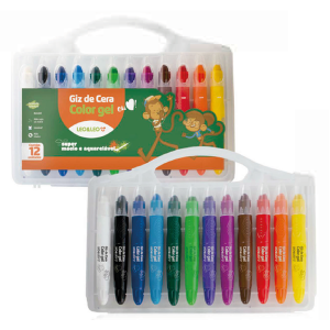 GIZ DE CERA COLOR GEL 12 CORES LEOLEO 72304