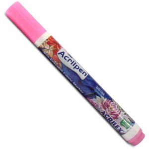 CANETA PARA TECIDO ACRILPEN ROSA