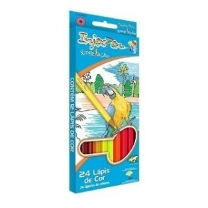 LAPIS DE COR 24 CORES INJEX SUPERACAO