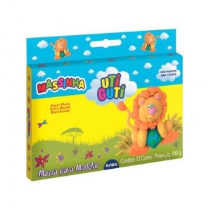 MASSA DE MODELAR UTIGUTI 12 CORES 180G