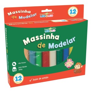 MASSA DE MODELAR 12 CORES LEOLEO 4358