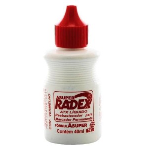 REABASTECEDOR P/ MARCADOR PERMANENTE VERM. RADEX 40ML