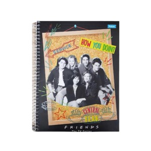 CADERNO UNIV CAPA DURA 1X1 96FL FORONI FRIENDS
