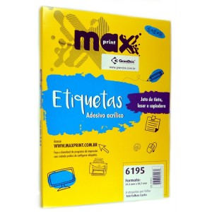 ETIQUETA ADES 6195 100FL 59,3 X 85,7MM  MAXPRINT
