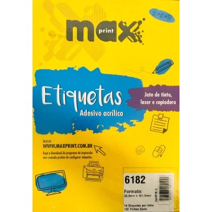 ETIQUETA ADES 6182 C/100FL 33,9 X 101,6  MAXPRINT