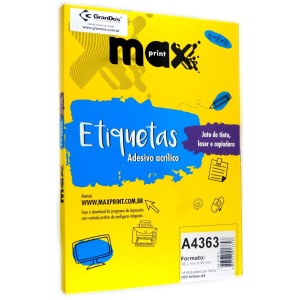 ETIQUETA ADES A4363 100FLS  38,1 X 99,0 MAXPRINT