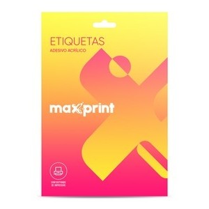ETIQUETA ADESIVA COM 100FL MAXPRINT 6180 25,4 X 66,7MM