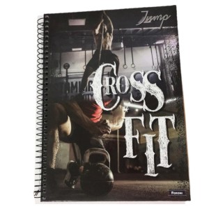 CADERNO UNIV CAPA DURA 1X1 96FL FORONI CROSS FIT