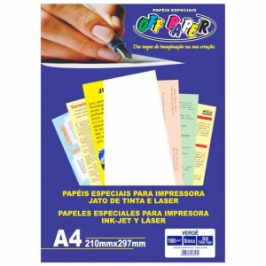 PAPEL VERGE 120G BRANCO 50FL OFF PAPER