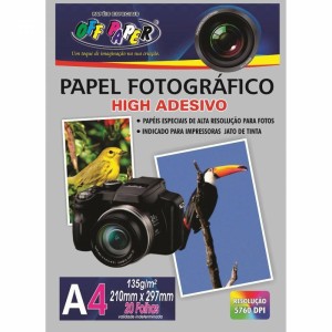 PAPEL FOTOGRAFICO ADESIVO A4 135G COM 20FL OFF PAPER