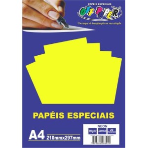 PAPEL NEON AMARELO  20FL OFF PAPER