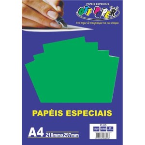 PAPEL COLOR PLUS 120G A4 20FL OFF PAPER VERDE