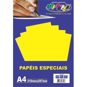 PAPEL COLOR PLUS 120G A4 20FL OFF PAPER AMARELO