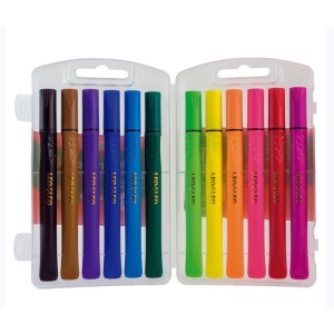 CANETA HIDROGRAFICA BRUSH 12 CORES LEO LEO 4689