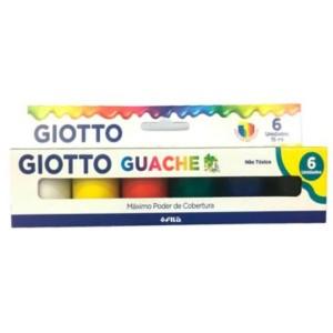 TINTA GUACHE 06 CORES 15ML