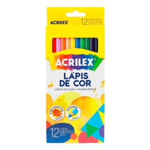 LAPIS DE COR 12 CORES ACRILEX
