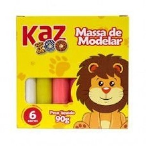 MASSA DE MODELAR 06 CORES KAZ KZ4357