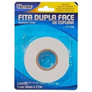 FITA DUPLA FACE ESPUMA 18MM WESTERN