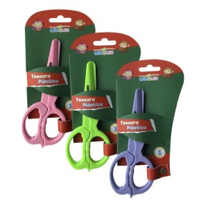 TESOURA PLASTICA  LEO E LEO