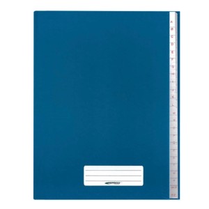 CADERNO BROCHURA COM INDICE 96FL AZUL BRIMPRESS
