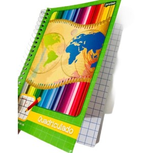 CADERNO ESP 1/4 QUADRICULADO 96FL JANDAIA