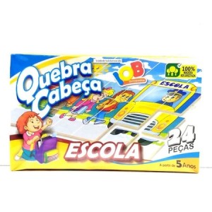 QUEBRA CABEÇA ESCOLA 24 PCS IOB