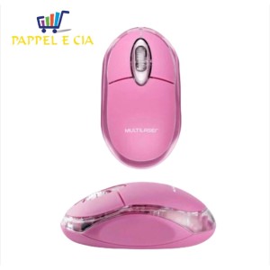 MOUSE OPTICO ROSA USB M0181 MULTILASER