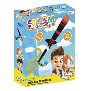 STEAM BRINCADEIRA INTELIGENTE XALINGO LANCADOR DE FOGUETE