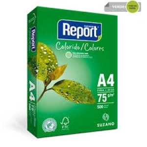 SULFITE A4 REPORT COLOR VERDE 500 FLS