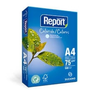 SULFITE A4 REPORT COLOR AZUL 500 FLS
