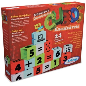 CUBOS ENCAIXAVEIS NUMEROS E QUANTIDADES 24PCS 02965 XALINGO