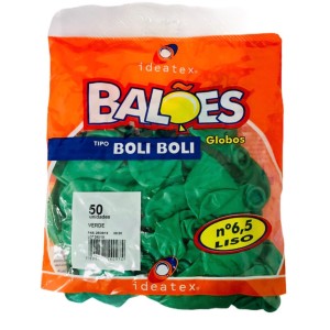 BEXIGA BOLI BOLI 6.5 C/50UNI VERDE
