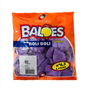 BEXIGA BOLI BOLI 6.5 C/50UNI LILAS