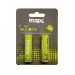 PILHAS ALCALINAS AA MAXPRINT COM 2