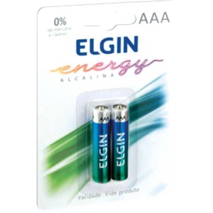 PILHA ALCALINA ELGIN AAA C/02