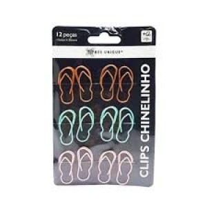 JOGO CLIPS CHINELINHO 12 PCS