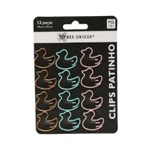 JOGO CLIPS PATINHO 12 PCS