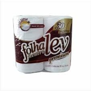 PAPEL HIGIENICO FOLHALEV 4RL FOLHA DUPLA