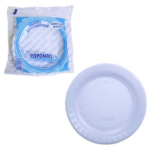 PRATO PLASTICO FUNDO 15CM COM 10UN COPOMAIS