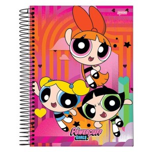 CADERNO UNIV CD 1X1 96FL SUPER PODEROSAS JANDAIA